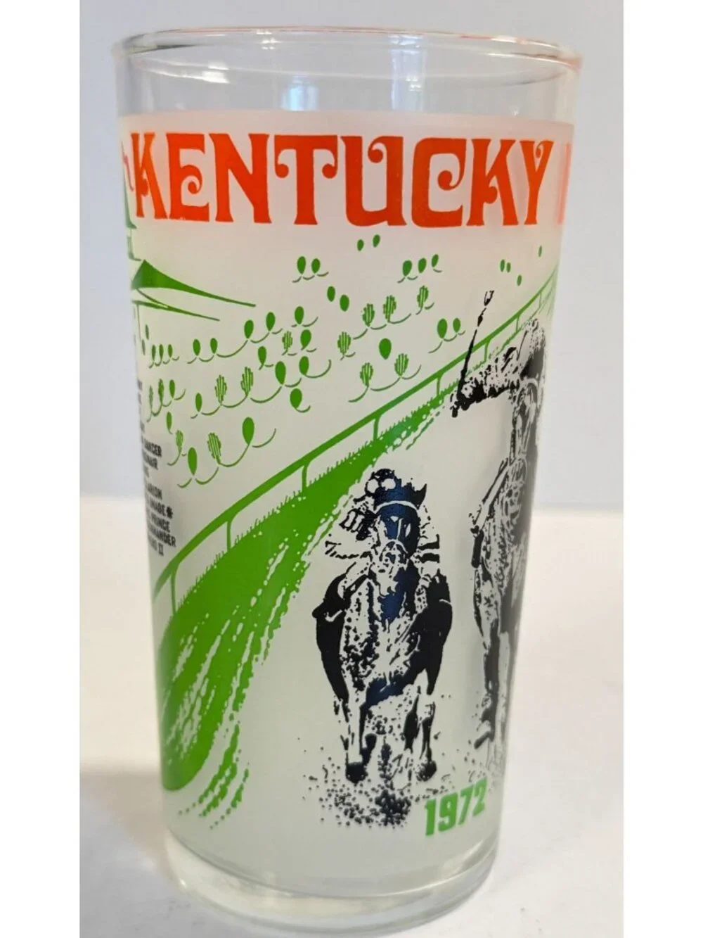 Vintage 1972 Kentucky Derby Mint Julep Glass Churchill Downs Barware